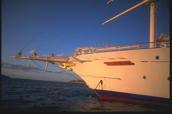 204085 Star Clipper At Anchor Off Porto Cervo A4 Photo Print