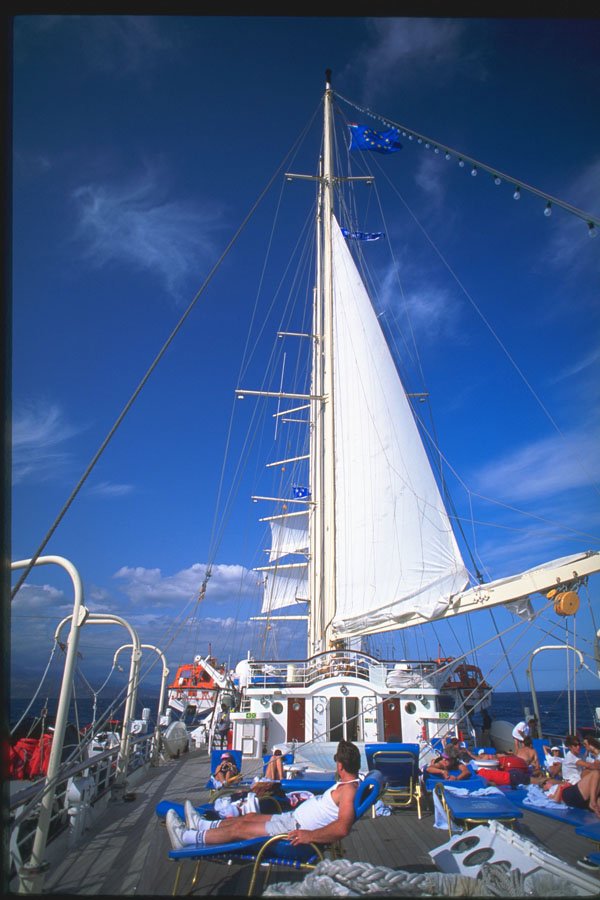204095 Cruising For Hours Under Sail Soothes The Senses A4 Photo Print
