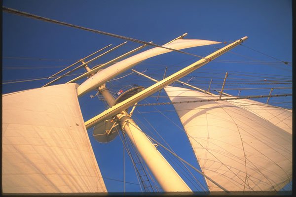 204096 The Last Rays Of Daylight Add Depth To Sails And Rigging A4 Photo Print