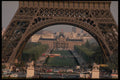 205001 Paris Through Massive Legs Of Eiffel Tower A4 Photo Print