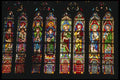 205026 Stained Glass Windows Of Notre Dame A4 Photo Print
