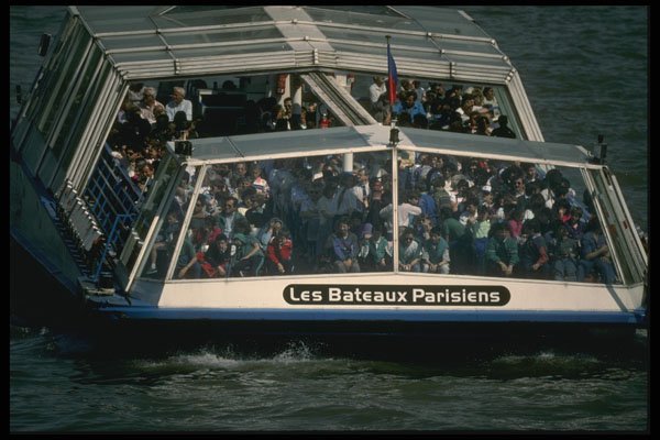 205030 Seine River Sightseeing Cruiser A4 Photo Print