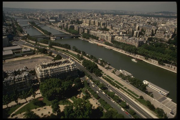 205031 River Seine From Eiffel Tower A4 Photo Print