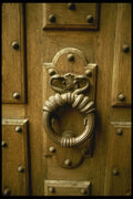 205076 Door Knocker, Les Marais A4 Photo Print