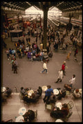 205095 Busy Train Station A4 Photo Print