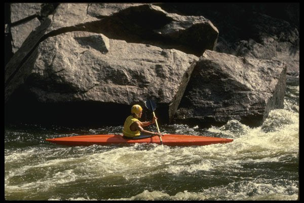 206002 Kayaking, Riviere Rouge A4 Photo Print
