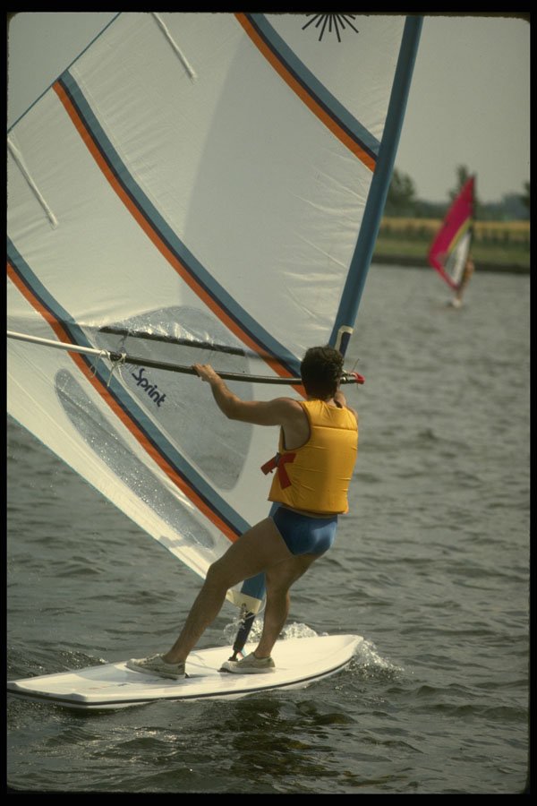 206009 Windsurfing A4 Photo Print