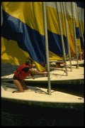 206012 Preparing For A Sail A4 Photo Print