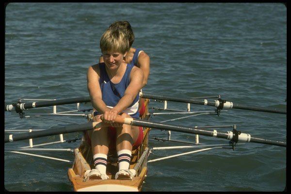 206014 Doubles Rowing A4 Photo Print