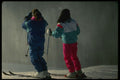 206023 Skiers In Snow Squall A4 Photo Print