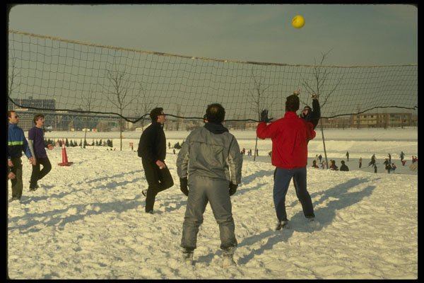 206031 Snow Volleyball A4 Photo Print