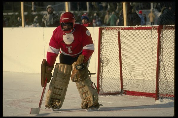 206035 Goaltender, Hockey, Winterlude A4 Photo Print