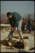 206047 Horizontal Chop Woodsmen's Competition A4 Photo Print