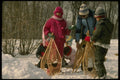 206049 Snowshoeing A4 Photo Print