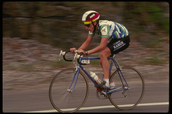 206052 Cyclist Speeding A4 Photo Print