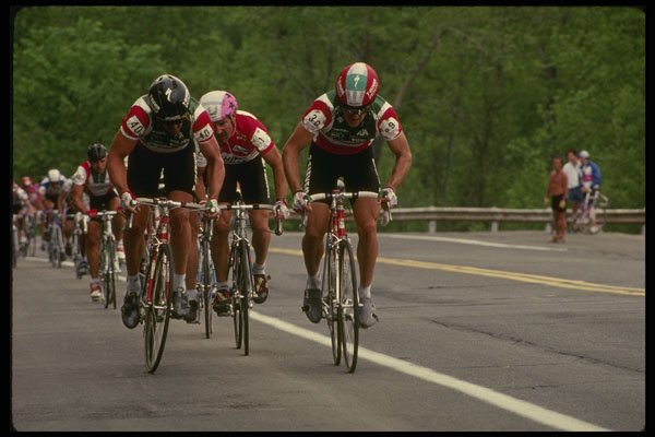 206055 Cyclists A4 Photo Print