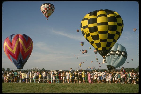 206072 Hot Air Balloons A4 Photo Print