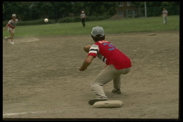 206075 Throw To First Base, Softball A4 Photo Print
