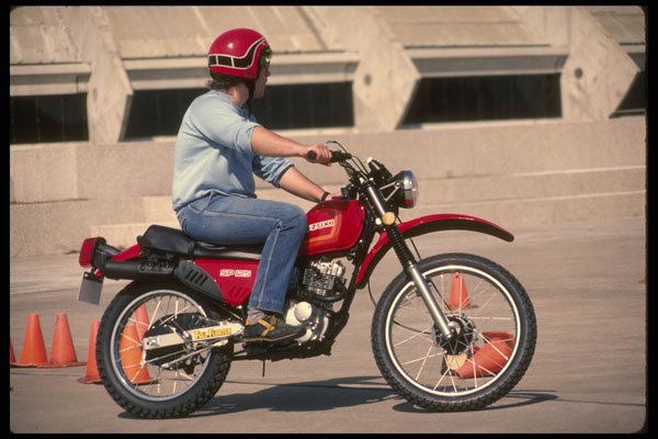 206079 Student Motorcyclist A4 Photo Print