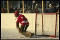 206093 Defending The Hockey Net A4 Photo Print