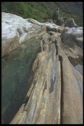 207026 Natural Trough, Tessin A4 Photo Print