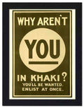 2085 why arent you in khaki war poster 2 Vintage Advert A4 Photo Print