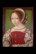 211006 Girl In Snood , Flemish A4 Photo Print
