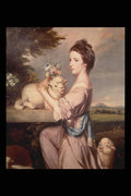 211022 Girl With Lambs , England A4 Photo Print