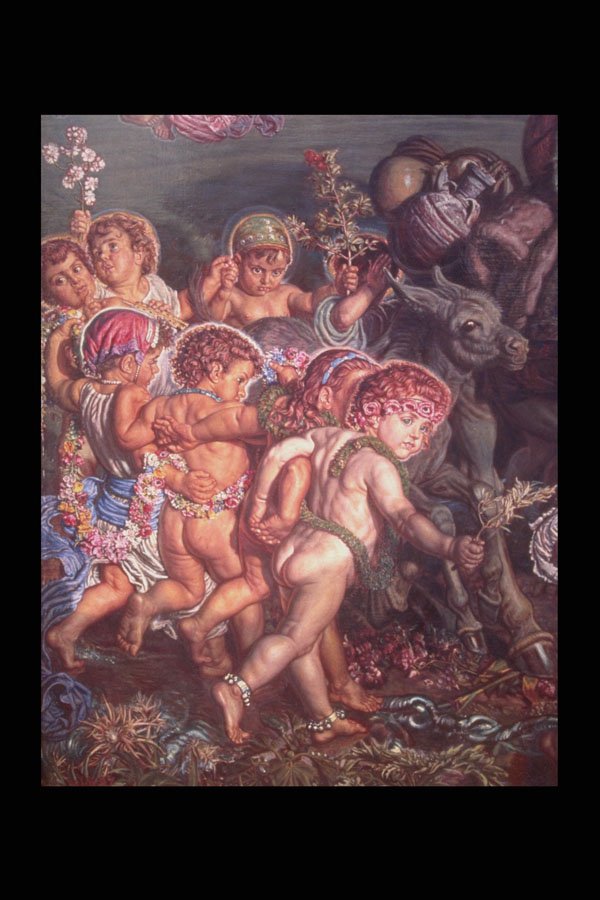 211029 Cherubs At Nativity , England A4 Photo Print