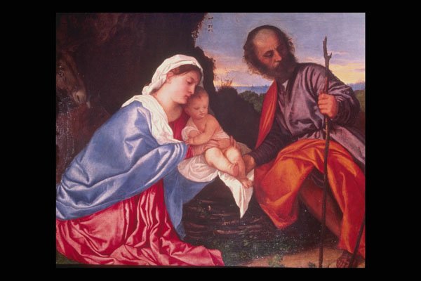 211032 Holy Family , Titian, Italy A4 Photo Print