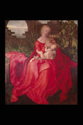 211033 The Red Madonna And Child , Italy A4 Photo Print