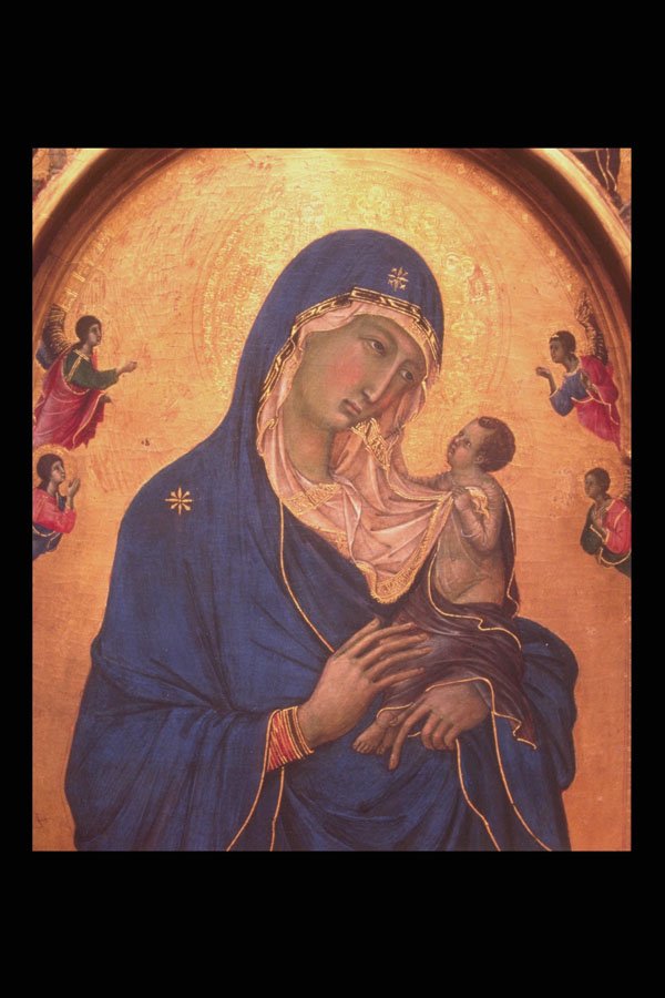 211035 Madonna And Child , Duccio, Italy A4 Photo Print