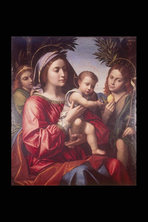 211036 Madonna And Child With Lemon , Italy A4 Photo Print