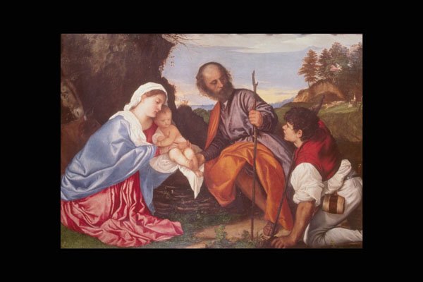 211056 Holy Family , Titian, Italy A4 Photo Print