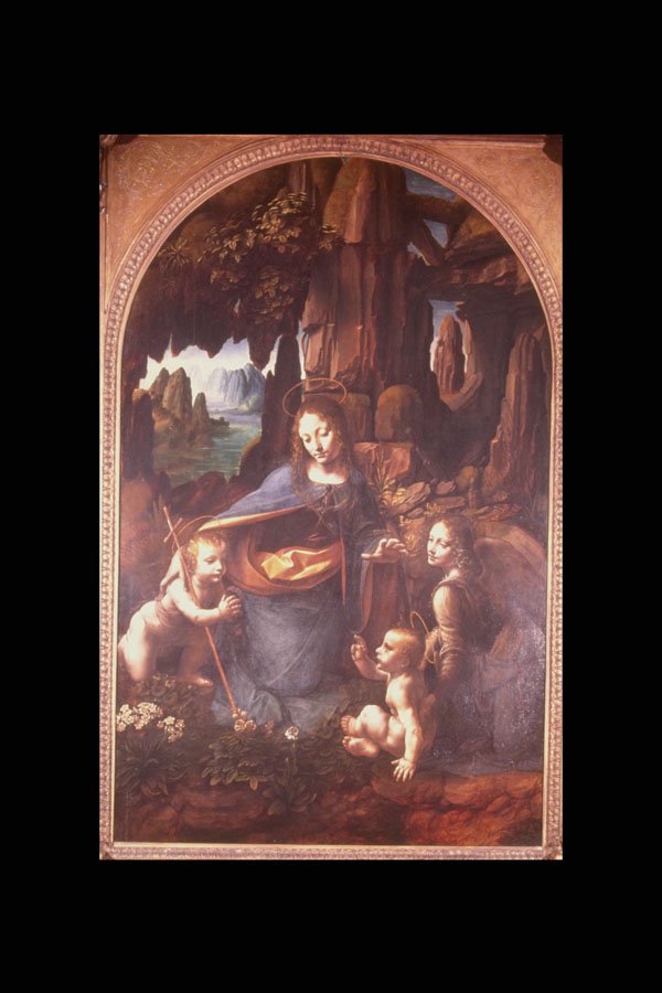 211058 The Virgin Of The Rocks , Leonardo Da Vinci, Italy A4 Photo Print