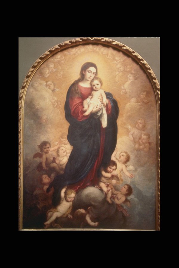 211059 Virgin And Child With Cherubs , Murillo, Spain A4 Photo Print