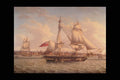 211081 English Man O'War Off Greenwich , England A4 Photo Print