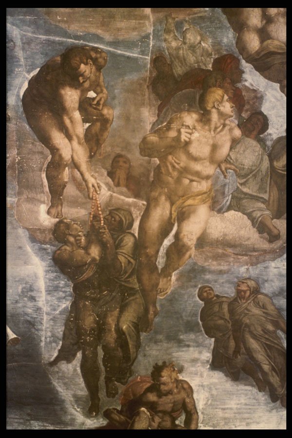211085 Group Of Blessed Arising , Michelangelo, Vatican A4 Photo Print