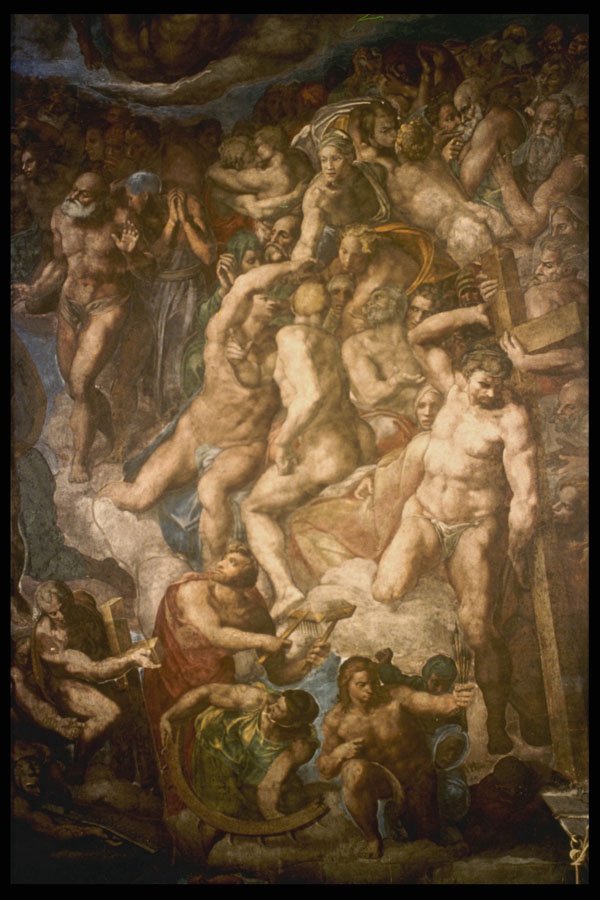 211093 Group Of Apostles, Saints And Blessed , Michelangelo, Vatican A4 Photo Print