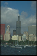 212008 Sear's Tower From Harbor A4 Photo Print