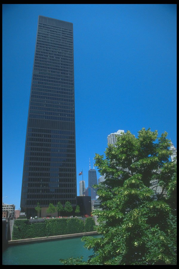 212017 Mies Van Der Rohe's IBM Building, N. Wabash Ave. A4 Photo Print