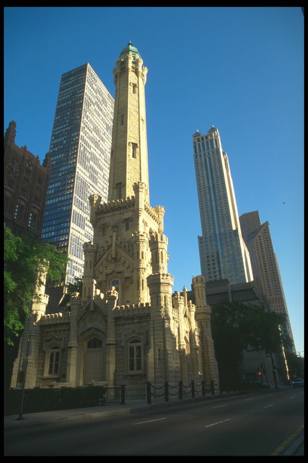 212018 Chicago Water Tower And Pumping Station, N. Michigan Ave. A4 Photo Print
