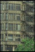212039 Steel Stairway And Window Details, S. State St. A4 Photo Print