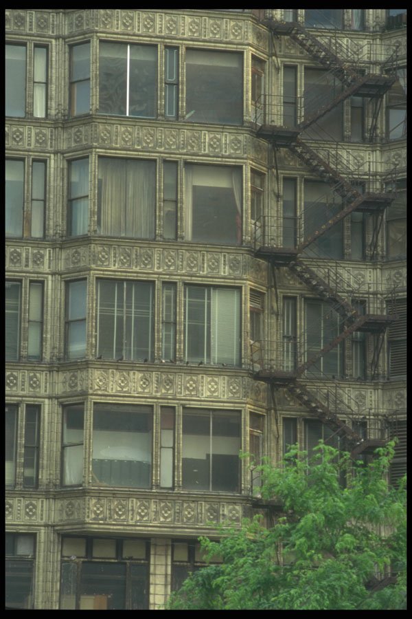 212039 Steel Stairway And Window Details, S. State St. A4 Photo Print