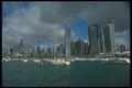 212058 Chicago Skyline From Lake Michigan A4 Photo Print