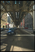 212080 View Under Elevated Transit Line, Wabash St. A4 Photo Print