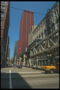 212084 Elevated Transit Line, Wabash St. A4 Photo Print