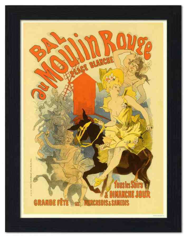 2123 bal au moulin rouge jules cheret 2 Vintage Advert A4 Photo Print