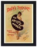 2124 an artists model theatre poster 2 Vintage Advert A4 Photo Print