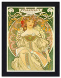 2127 champenois mucha 2 Vintage Advert A4 Photo Print